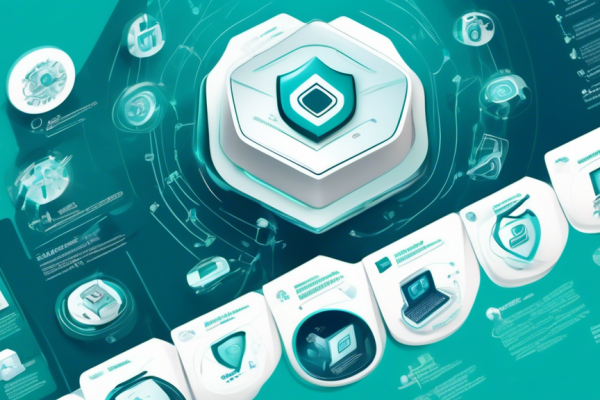 Create a detailed and visually informative poster that captures the essence of ESET Internet Security EAV. The poster should include abstract icons representing cybersecurity, such as shields, locks, and digital networks. Incorporate the ESET logo subtly in the background. Use a modern color palette, primarily featuring blues and greens, to symbolize trust and technology. The poster should convey a sense of robust protection and digital security, appealing to a tech-savvy audience seeking reliable internet security solutions.